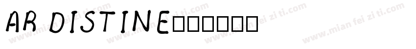 AR DISTINE字体转换